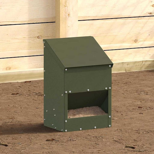 Vidaxl Ταΐστρα Κοτόπουλων Ελιά Πράσινη 21 X 16 X 33 Εκ