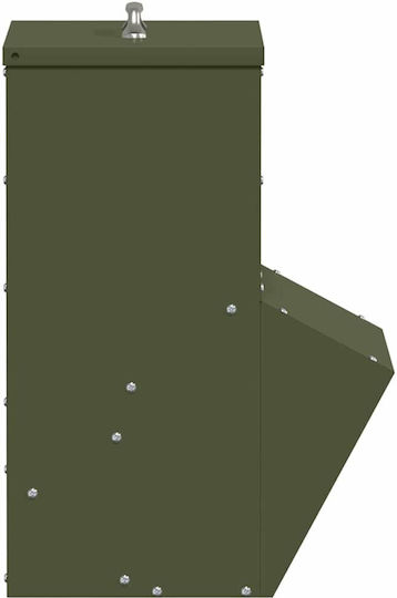 Vidaxl Chicken Feeder Olive Green 20 X 25 X 35 Cm