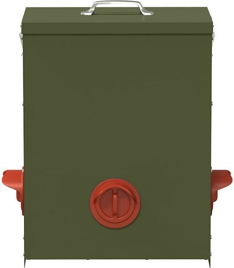 Vidaxl Alimentator Păsări Măslinie Verde 32,5 X 20,5 X 43 Cm