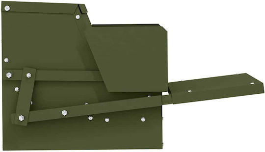 Vidaxl Hranitoare Pentru Pui Cu Pedală Verde Măsliniu 50 X 40 X 29 Cm