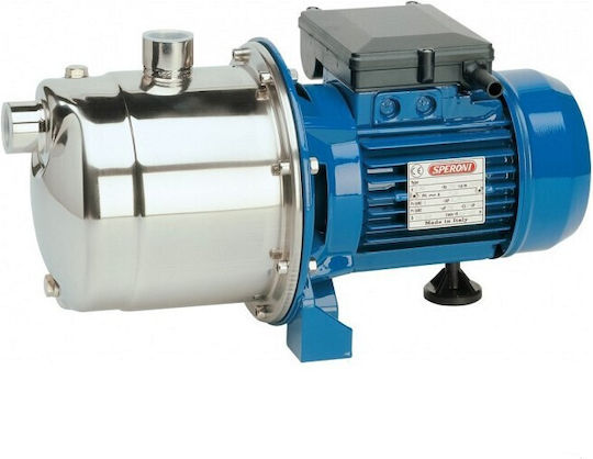 Speroni Electric Surface Water Pump Centrifugal with Automatic Suction 0.9hp Single-Phase