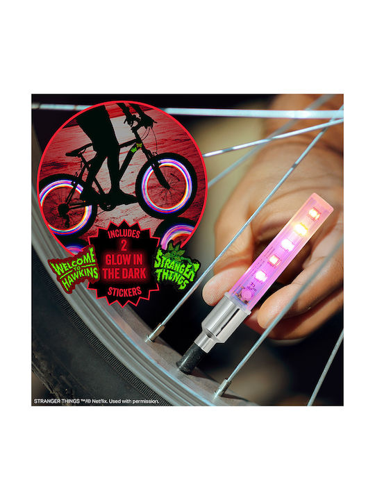 Stranger Things – Set Stickere Lămpi de Bicicletă 5 LED