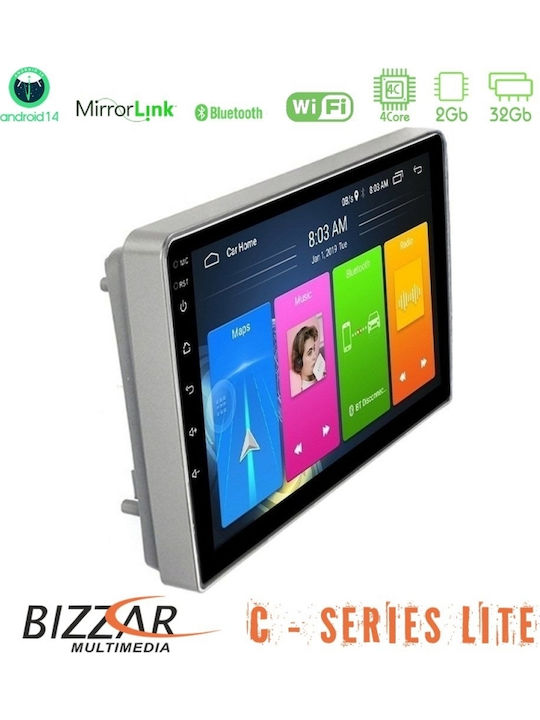 Bizzar Автомобилна Аудио Система (Блутут/USB/AUX/WiFi/GPS/Apple-Carplay/Android-Auto) с Тъчскрийн 9"