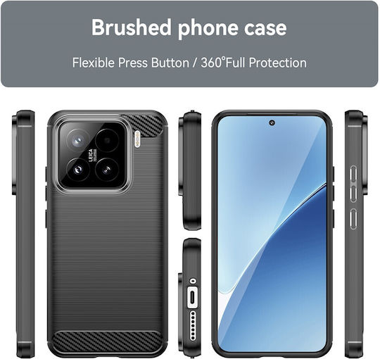Techsuit Stoßstange Silikon / Kunststoff Schwarz (Xiaomi 15T)