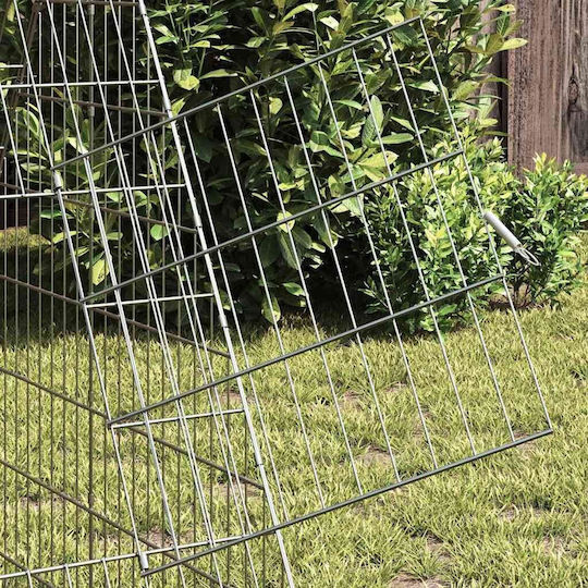 vidaXL 42019230 Metallischer Käfig für Kaninchen 215cmx100cmx85cmcm.
