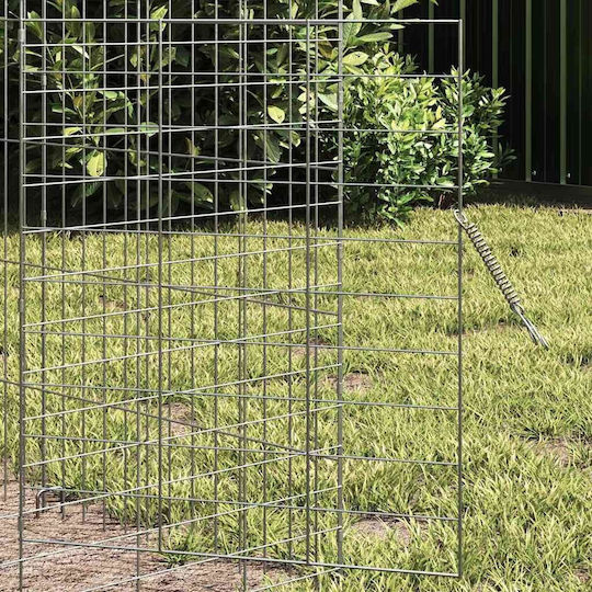 vidaXL 42019235 Metallischer Käfig für Kaninchen 400cmx78cmx78cmcm.