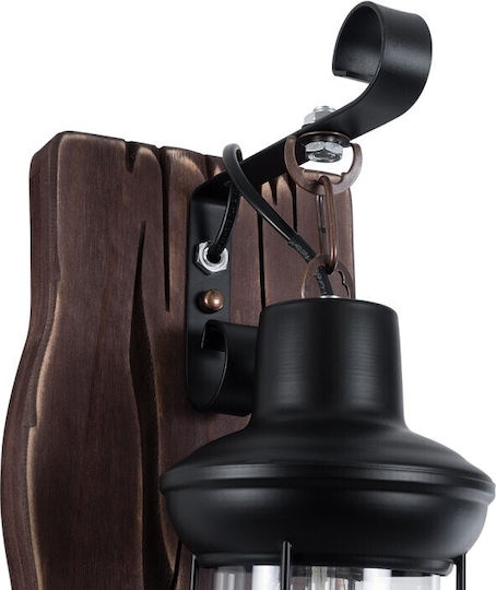 VenCore Vintage Lamp Wall with Socket E27 Brown 20x30cm