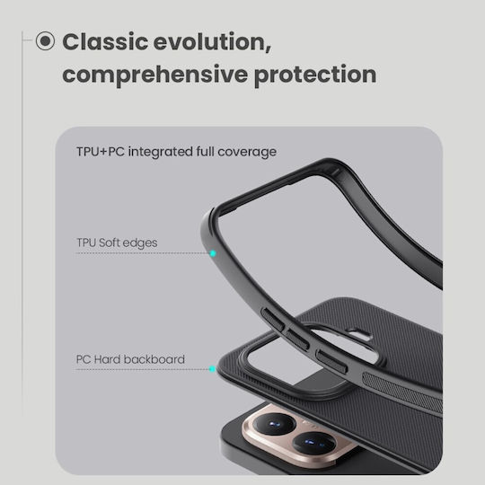 Nillkin Super Frosted Back Cover Plastic / Silicone Black (Xiaomi 15T Pro)