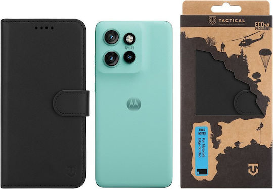 Tactical Field Notes Задна корица Кожа / Пластмаса Черен (Motorola Edge 60 Neo)