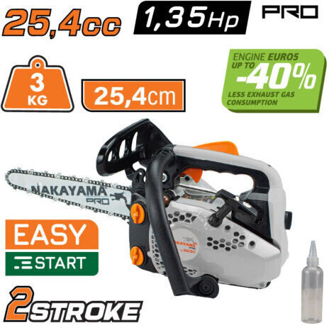 Nakayama PC3530 Αλυσοπρίονο Βενζίνης 1.35hp 3kg με Λάμα Carving 25cm