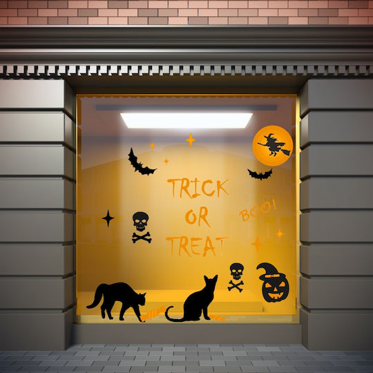Halloween Shop Window & Wall Sticker Trick Treat 130x160cm