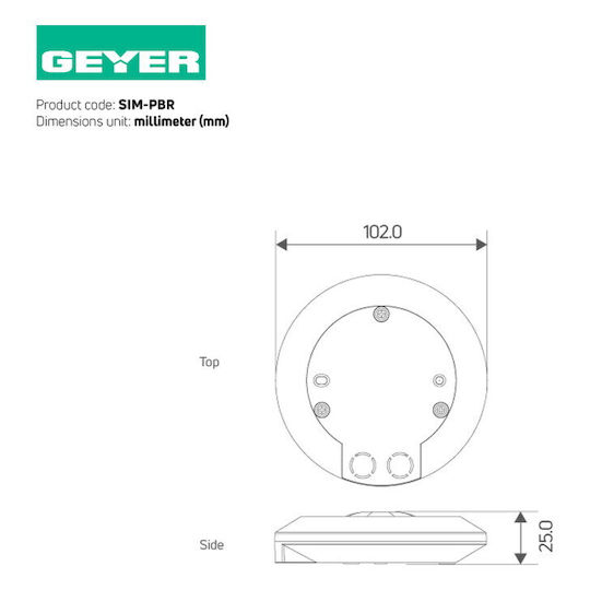 Geyer Wired Infrared Motion Sensor Scope 3m