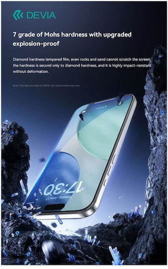 Devia Premium Glass Screen Protector Applicator Included Van Series Crystal Diamond Iphone 17