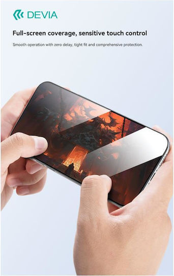 Devia Premium Tempered Glass Screen Protector Applicator Van Series Crystal Diamond for iPhone 17 Pro Max