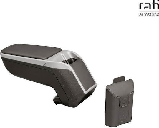 Rati Armster Car PU Armrest Universal Seat Leon Silver