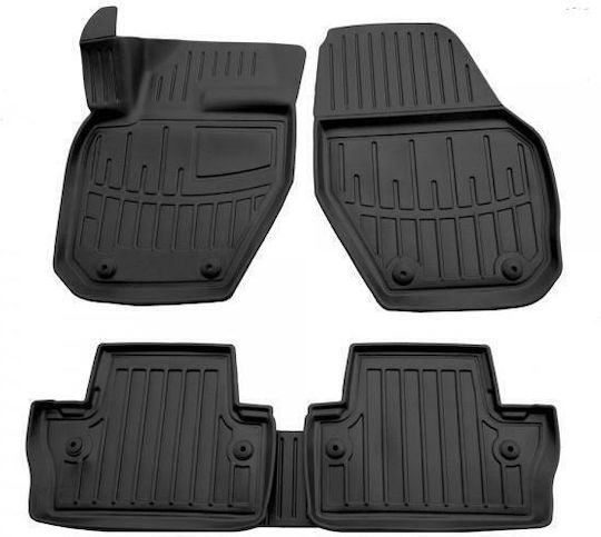 Race Axion Set of Front and Rear Mats 5pcs Tray Type for Volvo S60 / V60 2010-2018 Black