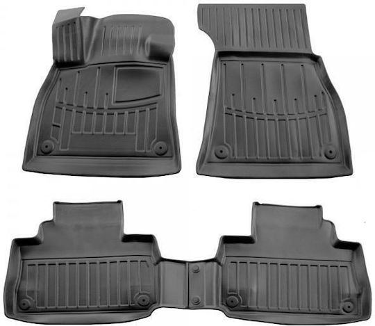 Race Axion Set of Front and Rear Mats 4pcs Tray Type for Audi e-tron / Q8 2022 Black