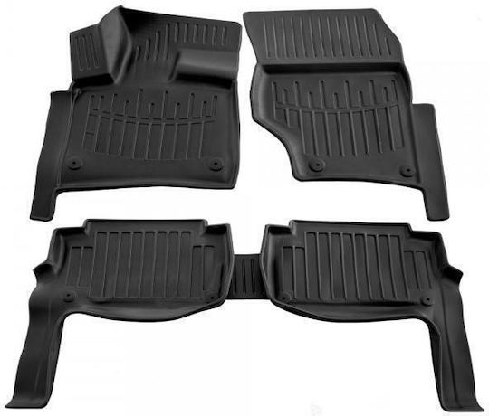 Rubber Raised Sides Car Mats With Fasteners Audi Q7 5d 2005-2015 Race Axion 5 Pieces