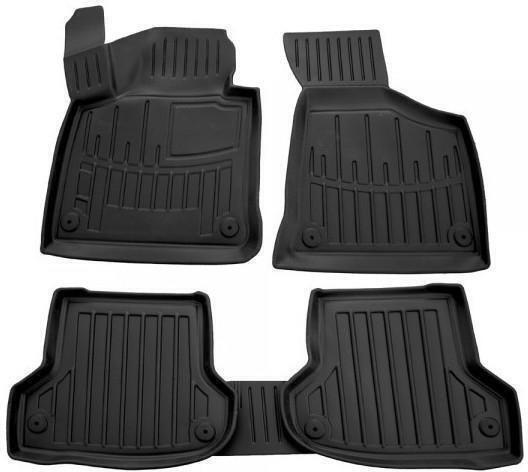 Rubber Tray Car Mats With Fasteners Audi A3 8p 5d 2003-2012 Race Axion 5 Pieces
