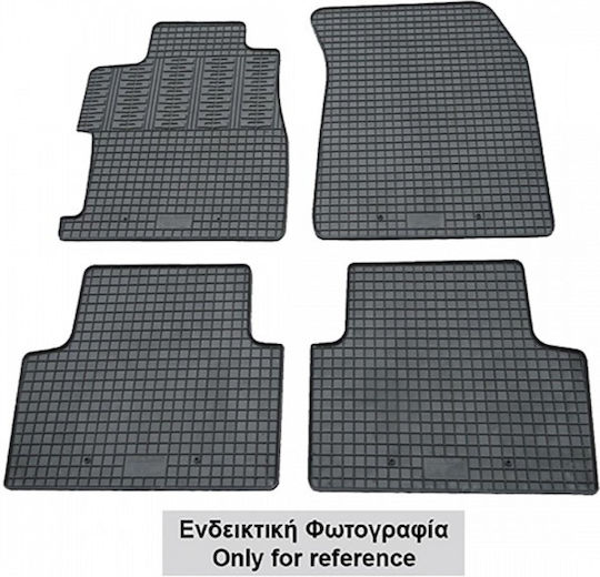 Cik Set of Front and Rear Mats 3pcs for Citroen Jumper 2006-2014 Black