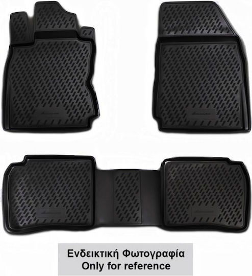 Novline Front Mats 2pcs Tray Type for Nissan Navara 2005+ Black