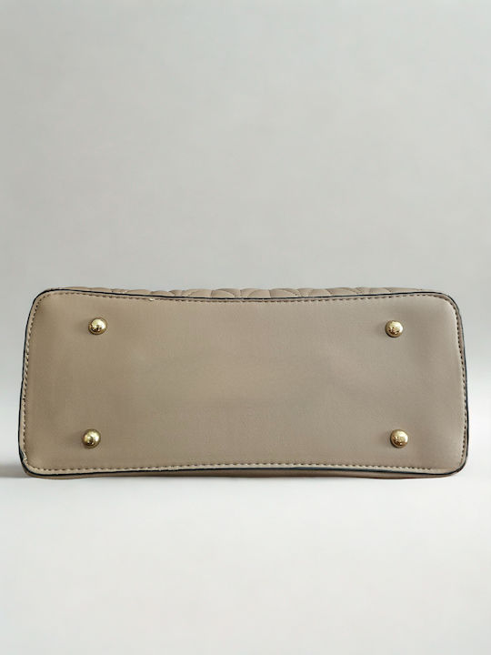 Damentasche Schultertasche Beige