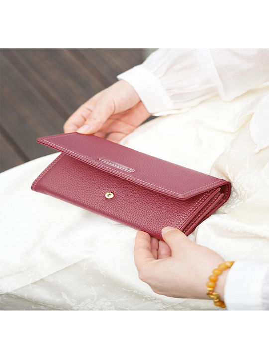 Large Women's Wallet Classic Burgundy