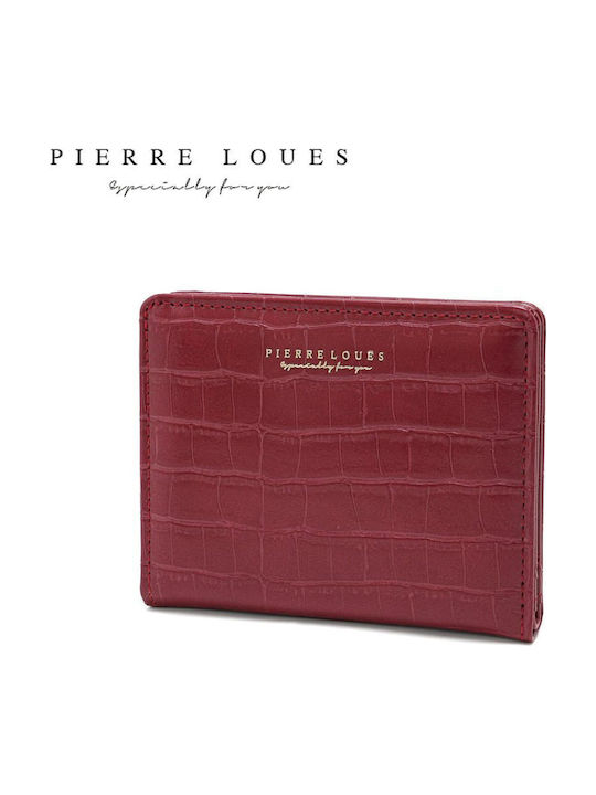 Small Fabric Women's Card Wallet Burgundy PL822-17A Burgundy