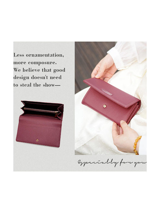 Large Women's Wallet Classic Burgundy