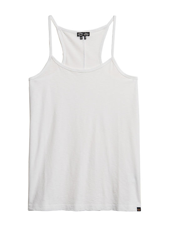 'studios Damen Bluse Ärmellos Weiß
