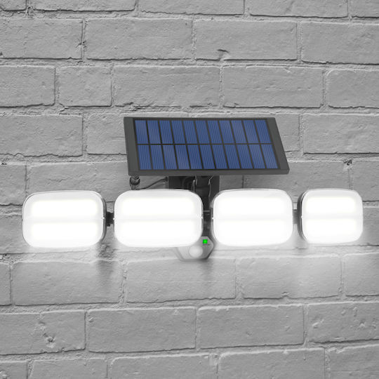 Solar Floodlight Motion Sensor Solar Unit Via Cable 8 Cob Leds
