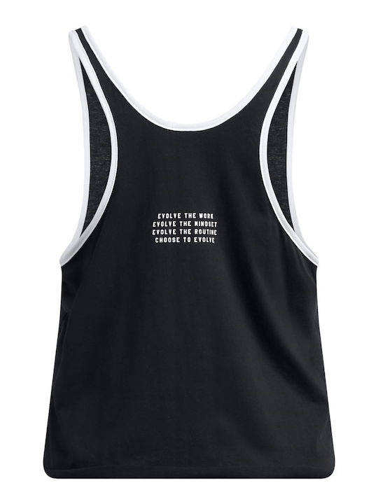 Project Rock Bluza Damă Sport Fără Mâneci Neagră