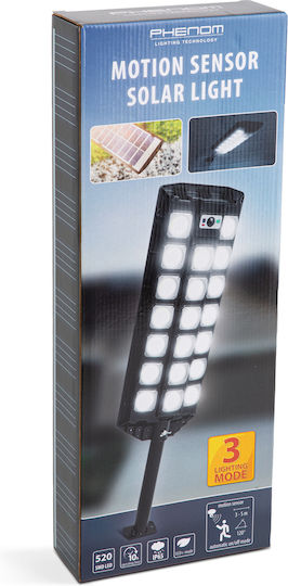 Ηλιακός Επιτοίχιος Προβολέας 520 Smd Led 3000 Lm 20w 4500 Mah Ip65