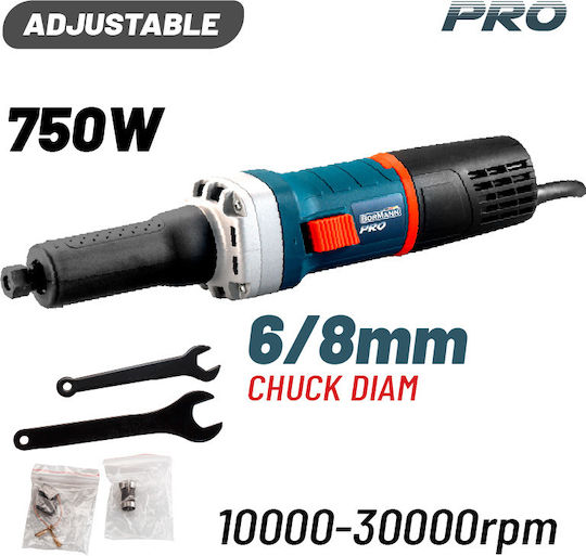 Bormann Pro BDG8000 Ευθύς Λειαντήρας 750W με Ρύθμιση Ταχύτητας