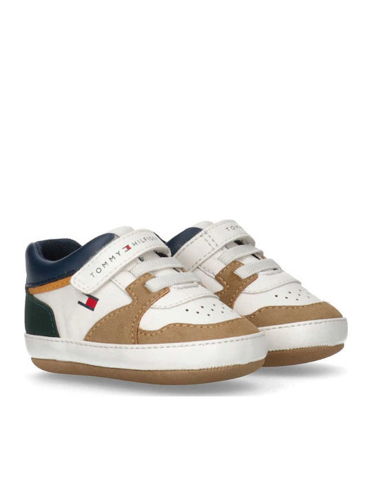 Tommy Hilfiger Βρεφικά Sneakers Αγκαλιάς Μπεζ