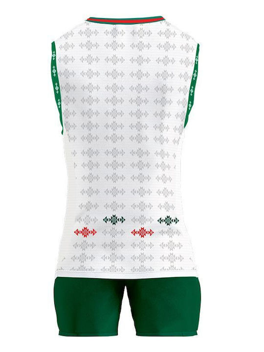 Women's Official Bulgaria Volleyball Team Kit Zeus Volley W White