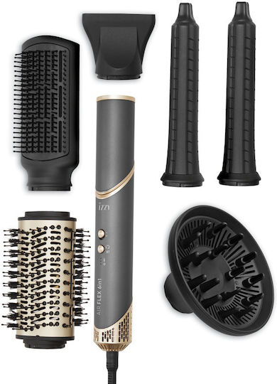 Izzy Multistyler Airflex 6 in 1 Ηλεκτρική Βούρτσα με Αέρα για Ίσιωμα και Μπούκλες 1500W