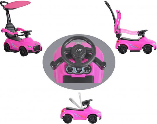 Moni Victory 2in1 Количка Езда На с Ръкохватка За Родител За 12+ Месеца Розова