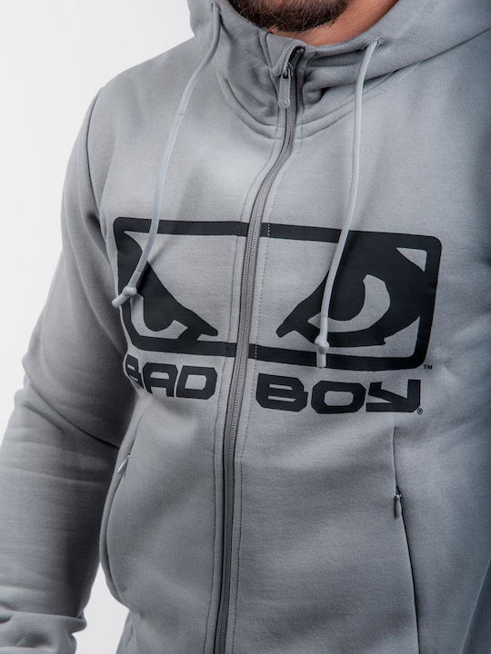 Sweatshirt mit Kapuze Grau/Schwarz