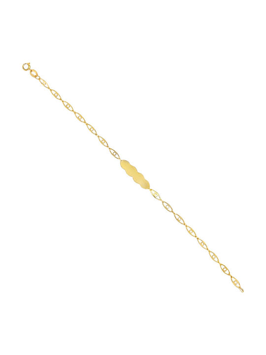 Xryseio Kids Bracelet ID from Gold 9K