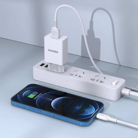 Kakusiga Зарядно без кабел с USB-A порт Черен (KSC-930)