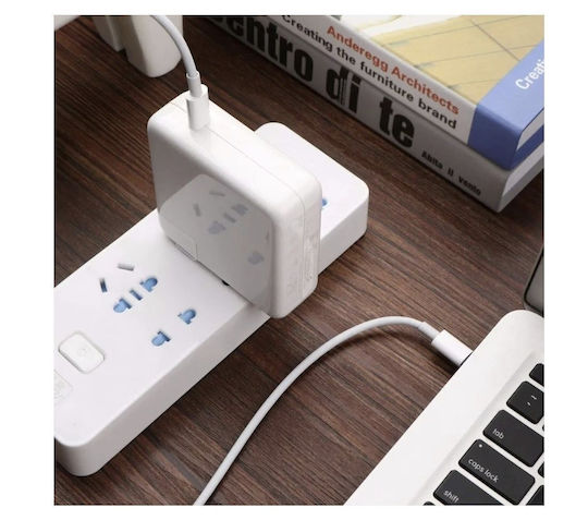 Green Lyca Φορτιστής με Θύρα USB-C και Καλώδιο USB-C - USB-C 67W Power Delivery Πράσινος (G-1260)