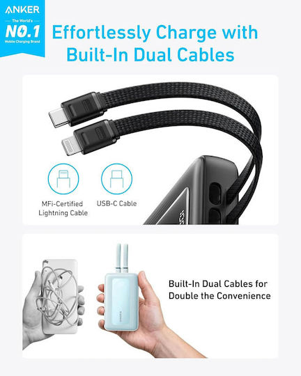 Anker Zolo Power Bank 10000mAh 30W с USB-C порт Черен