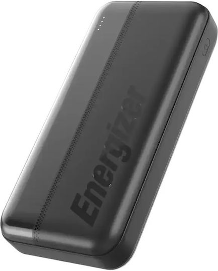 Energizer UE20050CC Power Bank 20000mAh 15W με Θύρα USB-A και 2 Θύρες USB-C Μαύρο