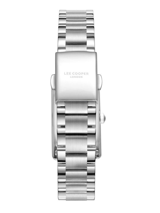 Lee Cooper Ceas Dama 16mm Cu Baterie Cu Brățară Din Metal Argintie