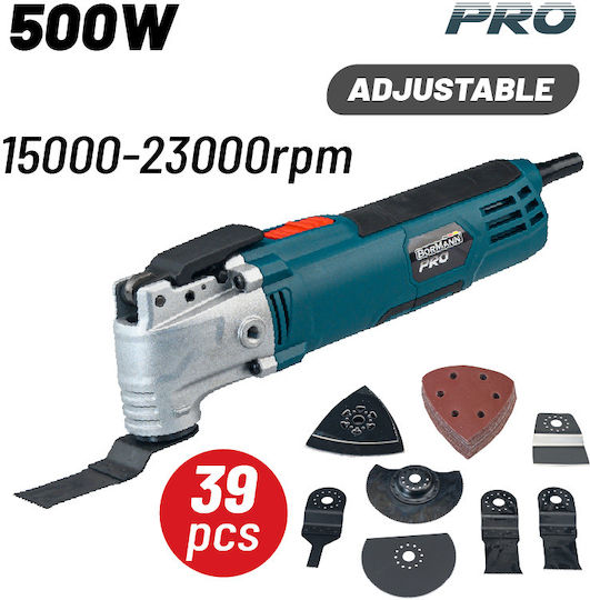 Bormann Pro Electric Oscillating Multi Tool 500W with Speed Control