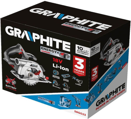 Graphite Δισκοπρίονο Brushless 18V Solo με Σύστημα Αναρρόφησης