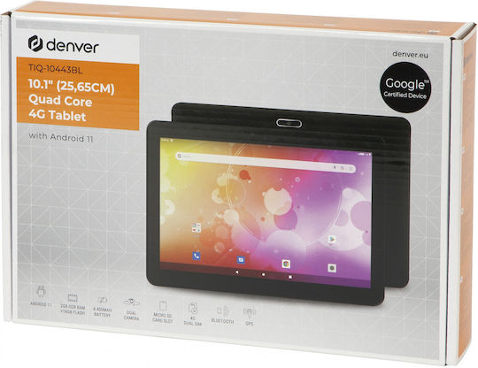 Denver TIQ-10443BL 4G 10.1Инчове Таблет (2GB/16GB) Черно