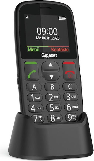 Gigaset GL395 Dual SIM Mobile with Large Buttons Black