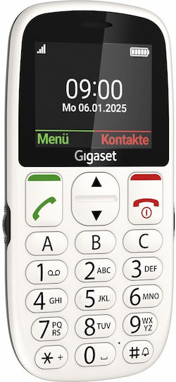 Gigaset GL395 Dual SIM Mobile with Large Buttons White